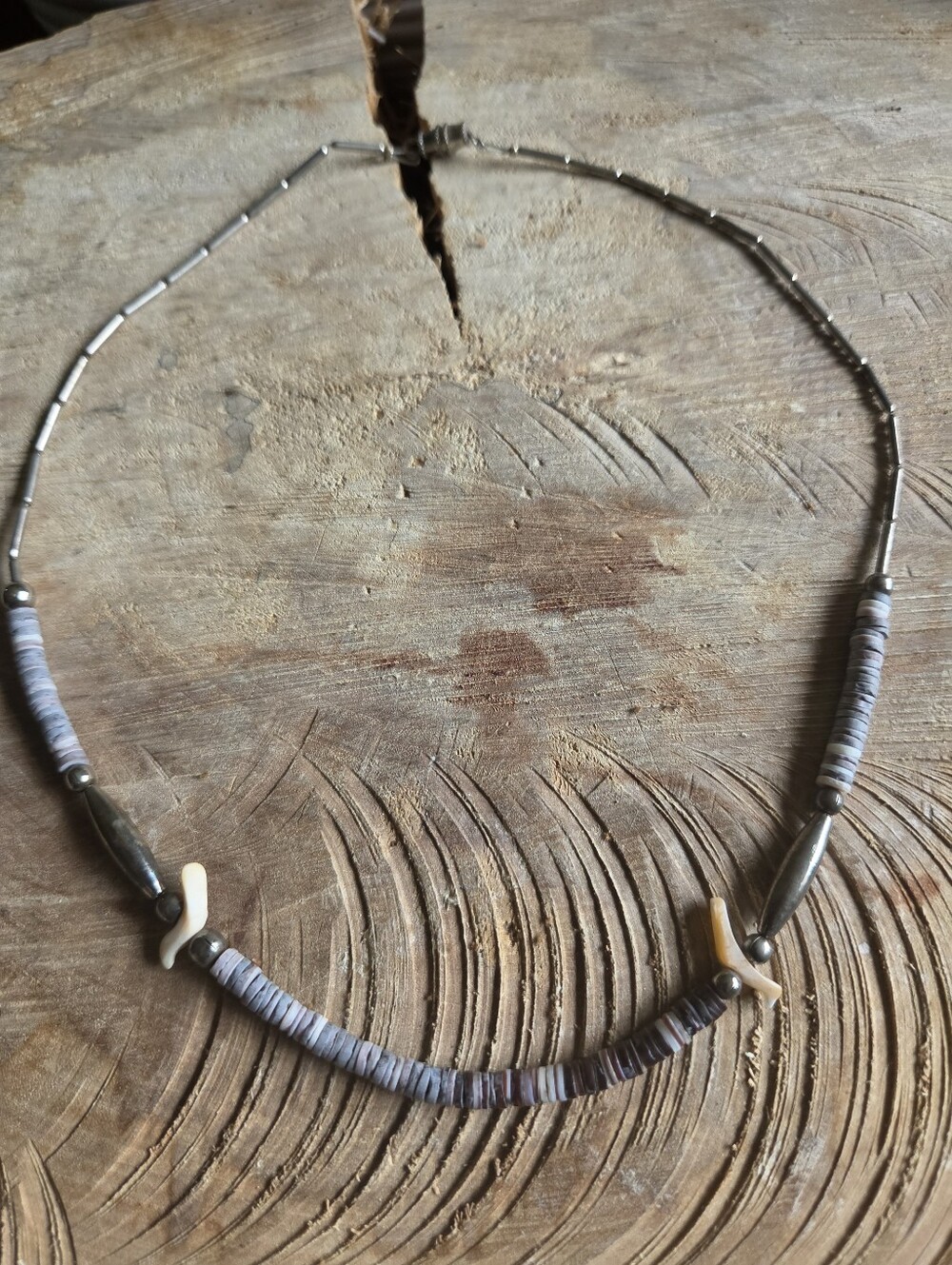 Vintage Native Ametican Choker Turqioise & Liquid Sterling